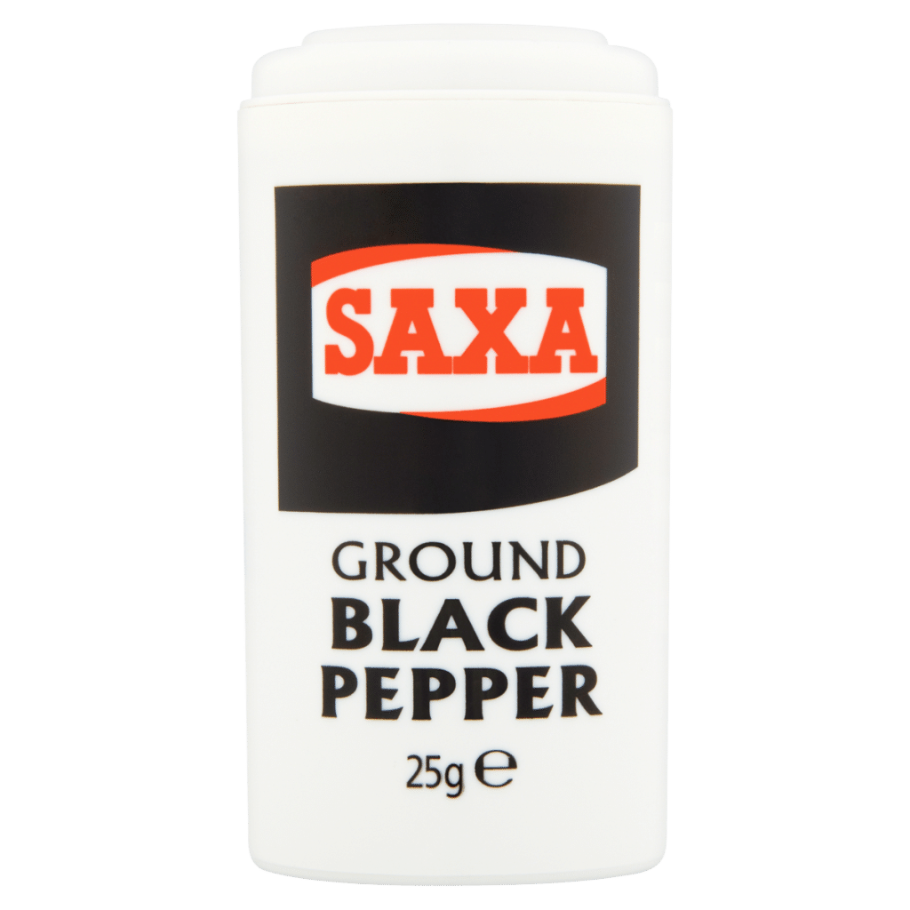 Saxa Ground Black Pepper 25g