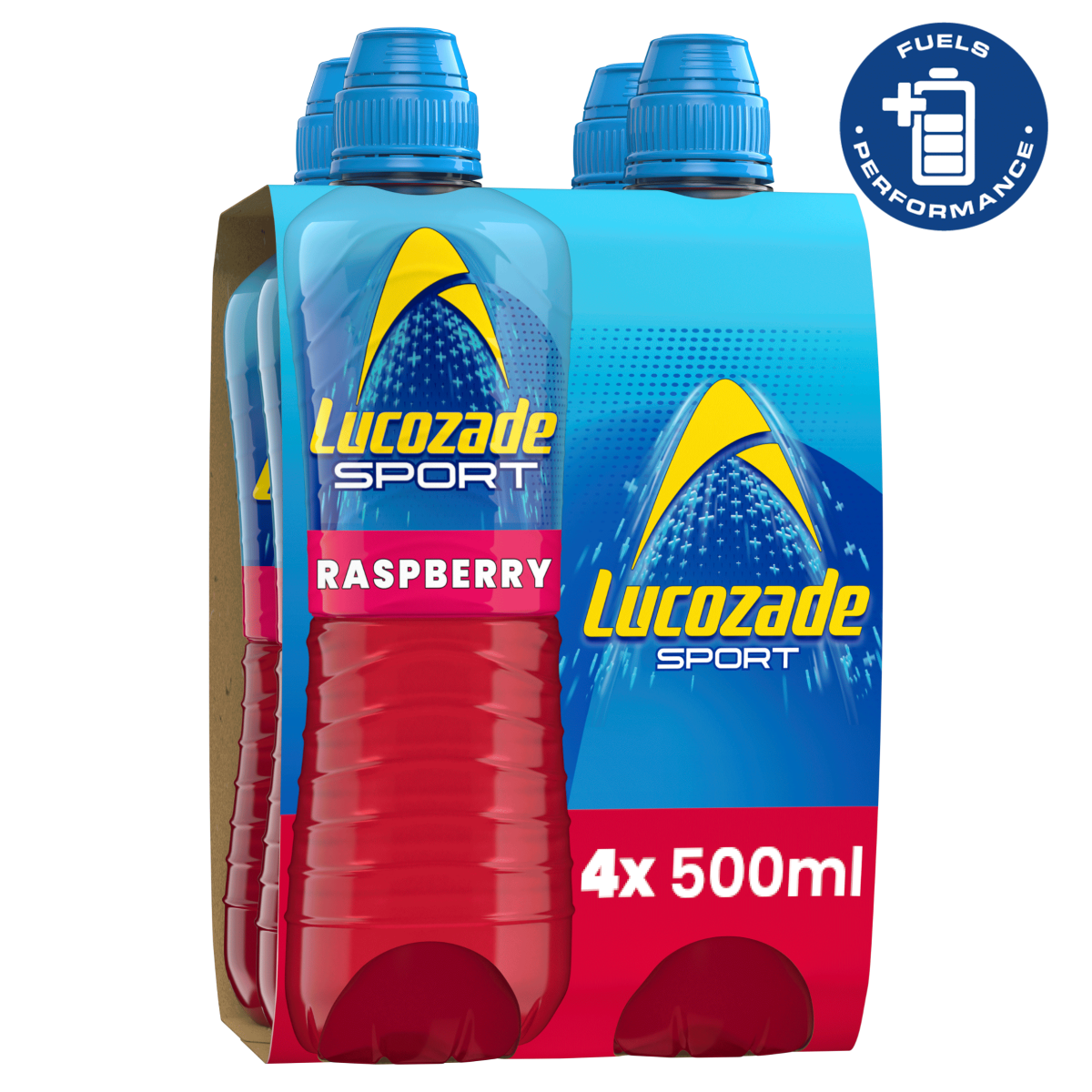 Lucozade Sport Drink Raspberry 4 x 500ml