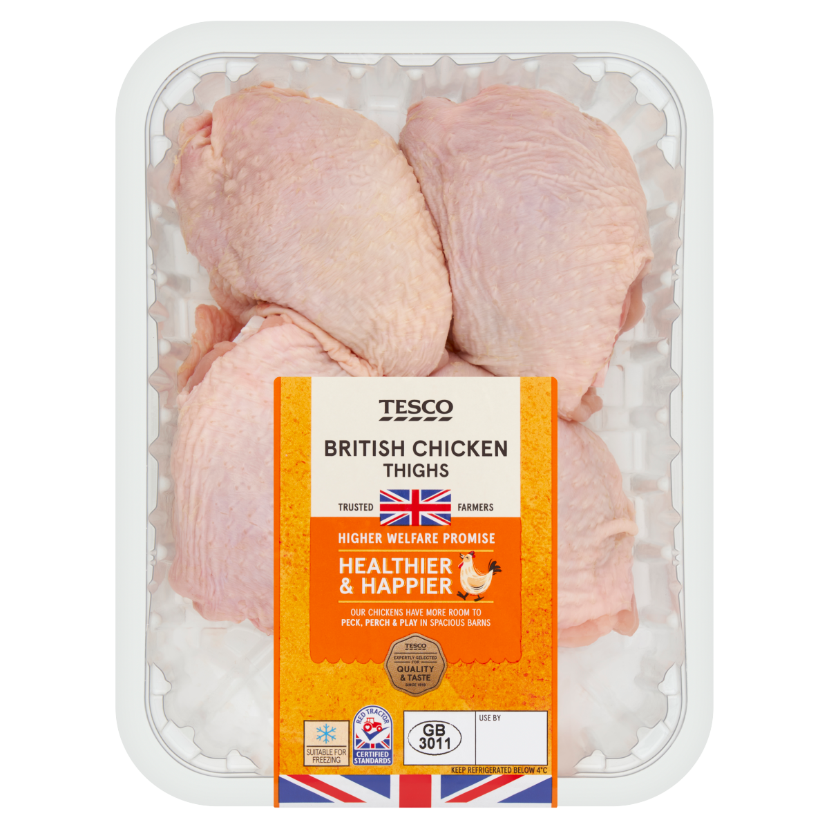 Tesco British Chicken Thighs 600g