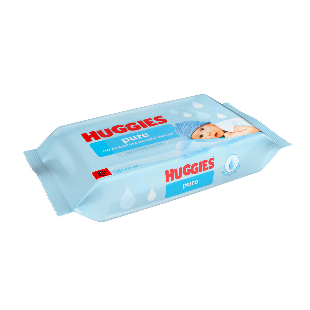 Huggies 48 Pure Baby Wipes