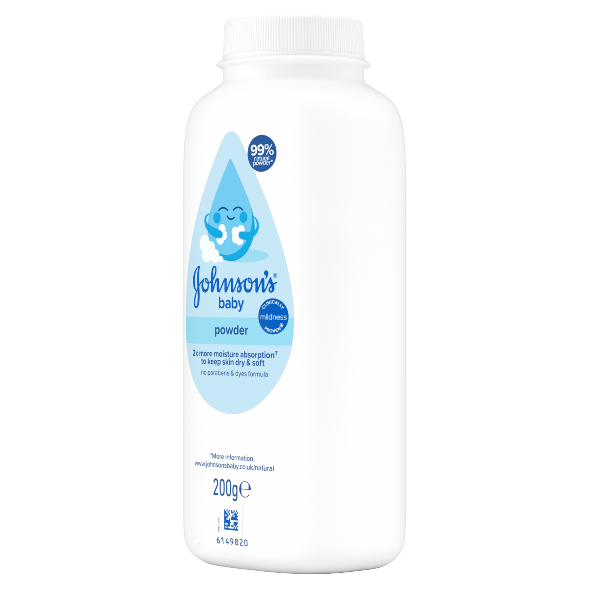 Johnson’s Baby Powder Natural Cornstarch 200g