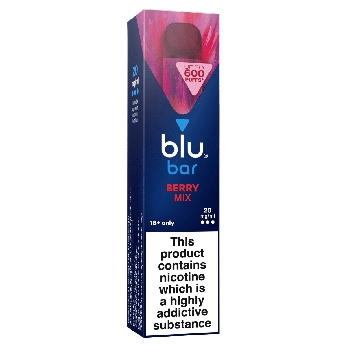 blu bar Berry Mix Disposable Vape 20mg/ml