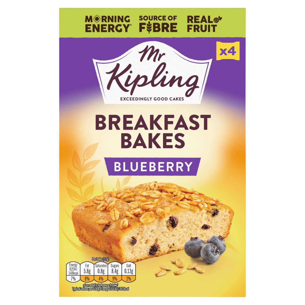 Mr Kipling 4 Breakfast Bakes Blueberry
