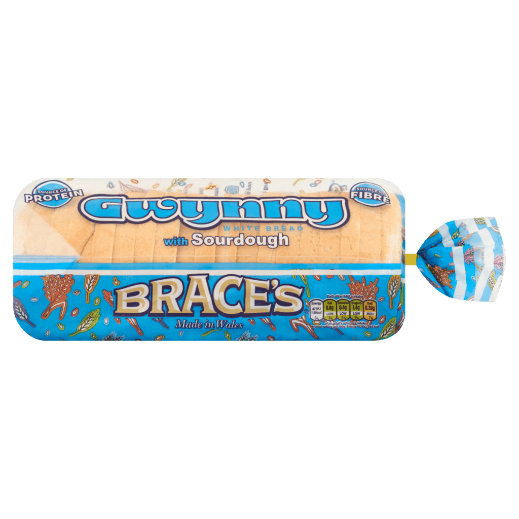 Brace’s Gwynny White Sliced Bread 800g