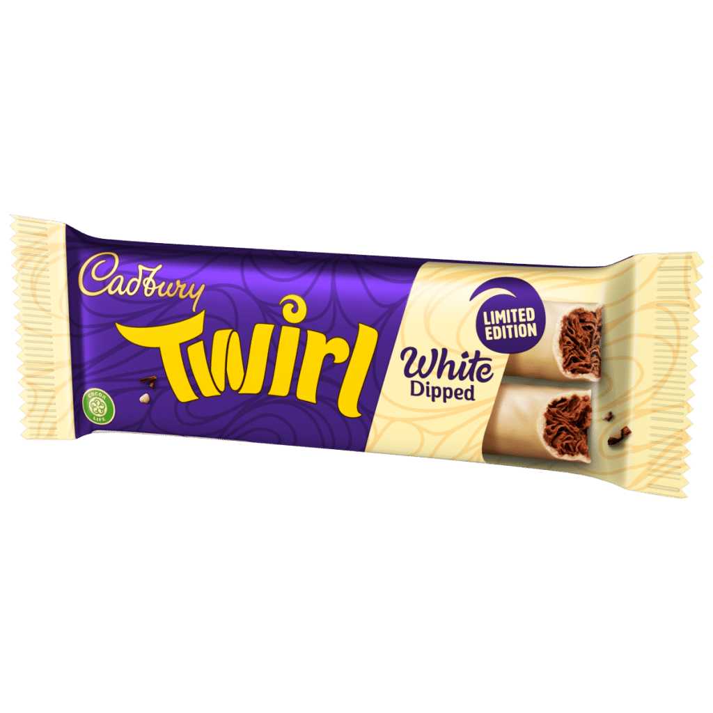 Cadbury Twirl White Dipped Chocolate Bar 43 g