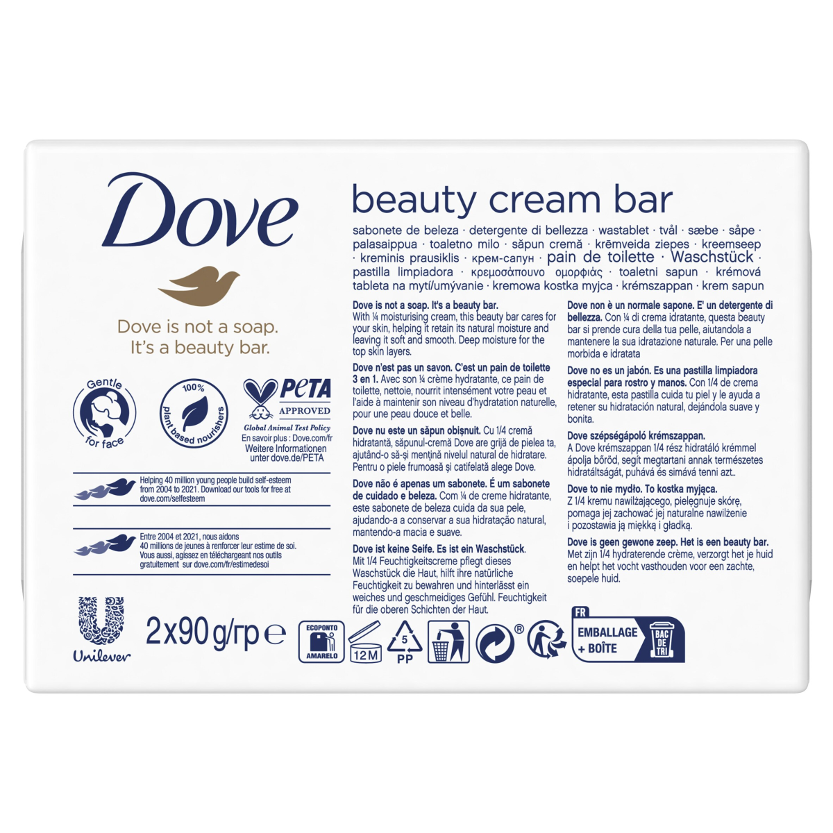Dove Beauty Bar Original 2x 90 g
