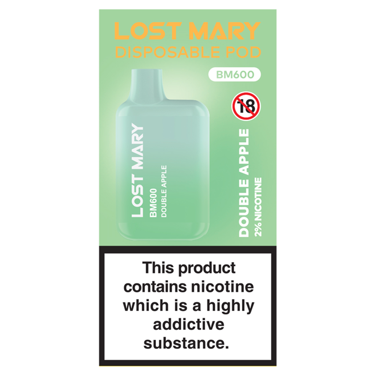 Lost Mary Disposable Pod BM600 Double Apple