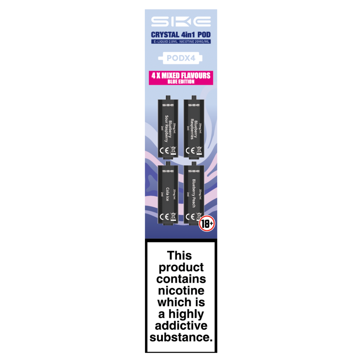 SKE 4 Mixed Flavours Blue Edition Crystal 4in1 Pod