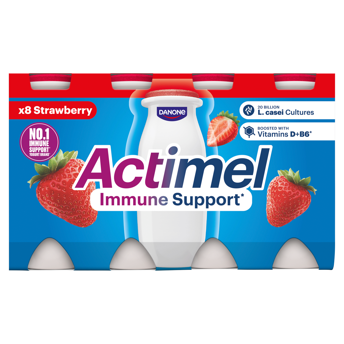 Actimel Strawberry 8 x 100g (800g)