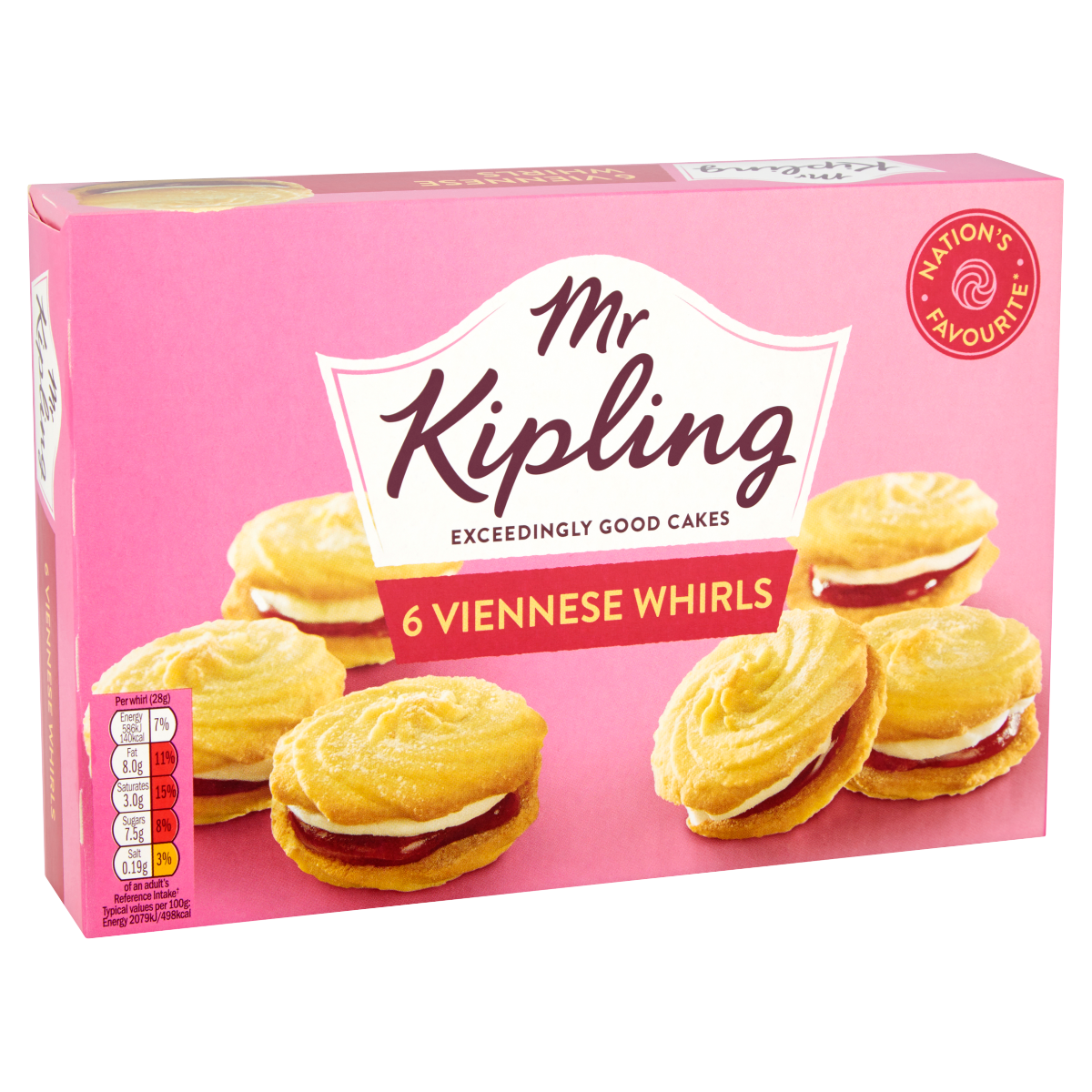 Mr Kipling 6 Viennese Whirls