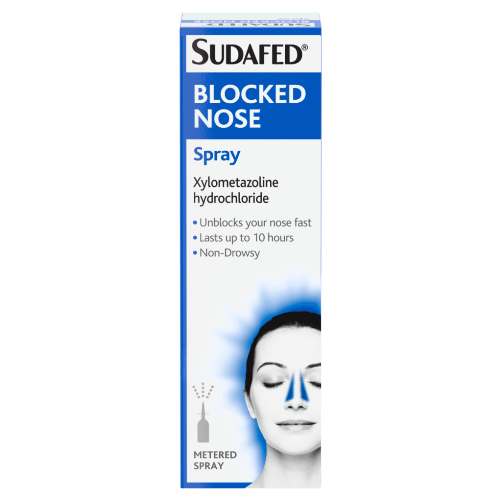 Sudafed Blocked Nose Spray Congestion Relief Lasts Up to 10 Hours 15ml