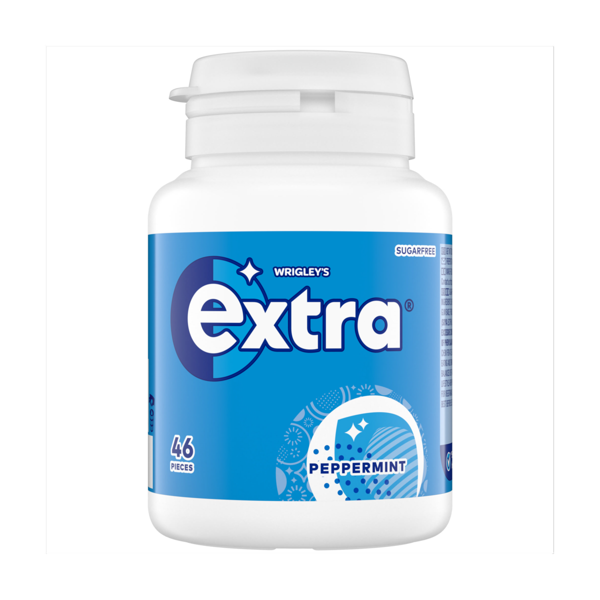 Extra Peppermint Sugarfree Chewing Gum Bottle 46 Pieces