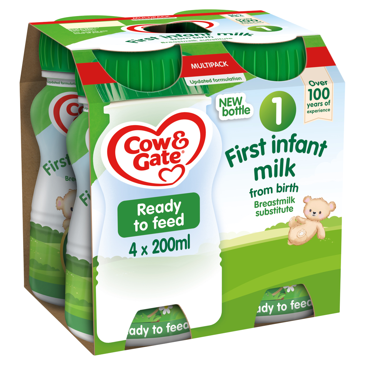 Cow & Gate 1 First Infant Milk from Birth Multipack 4 x 200ml (800ml)
