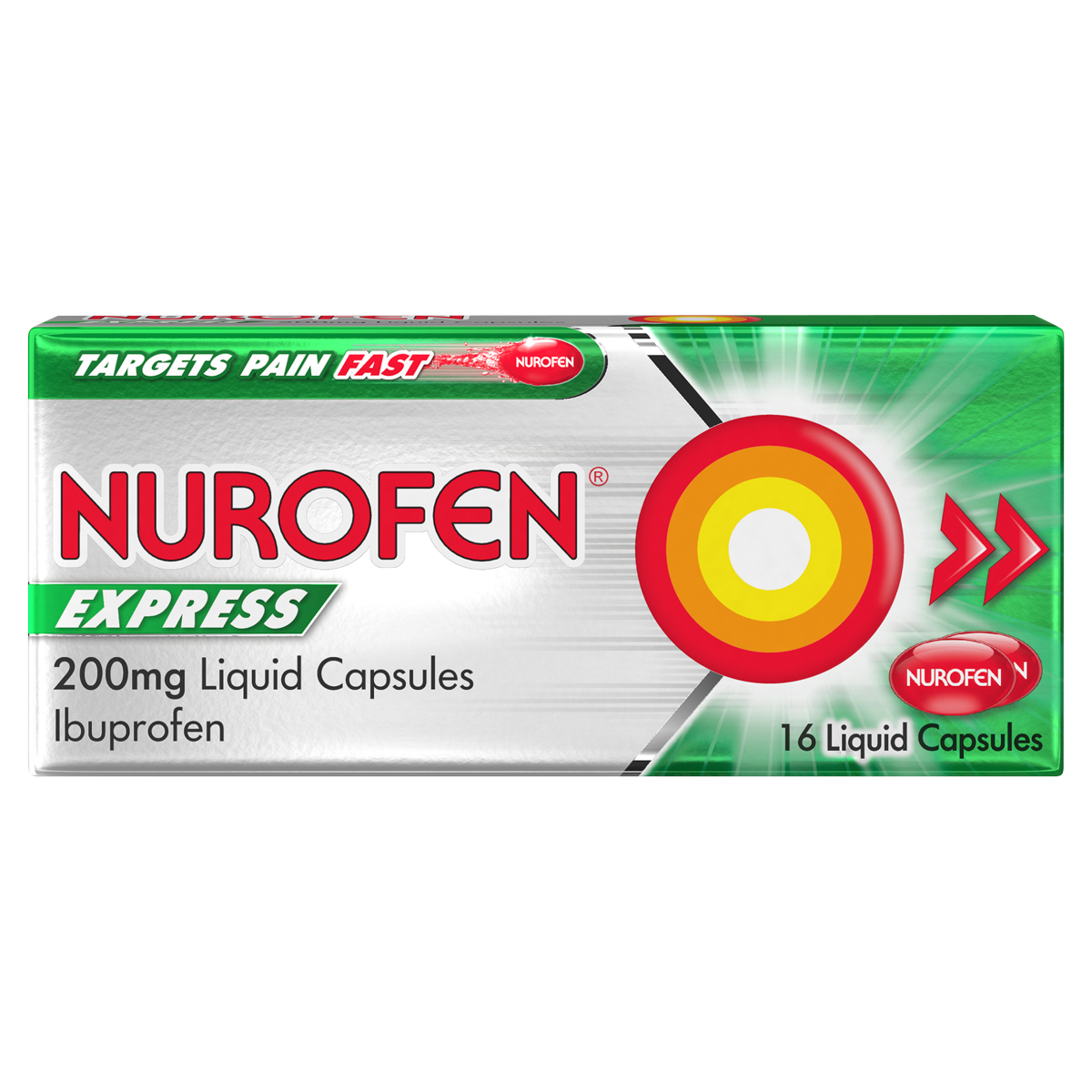 Nurofen Express Pain Relief 200mg Liquid Capsules x16