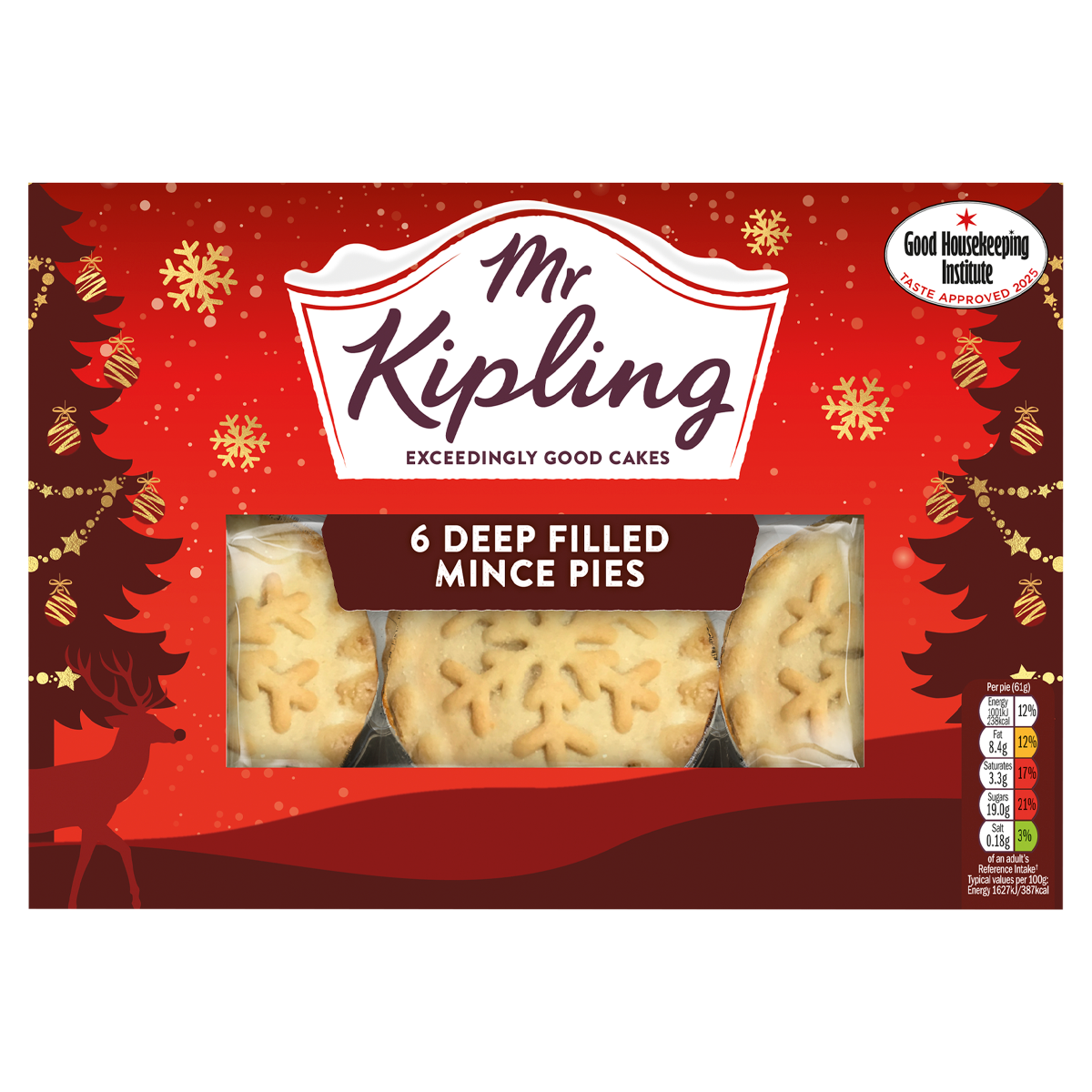 Mr Kipling 6 Deep Filled Mince Pies