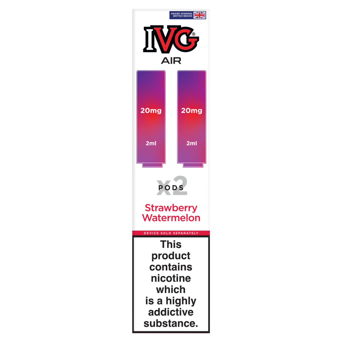 IVG Air 2 Strawberry Watermelon Pods 20mg