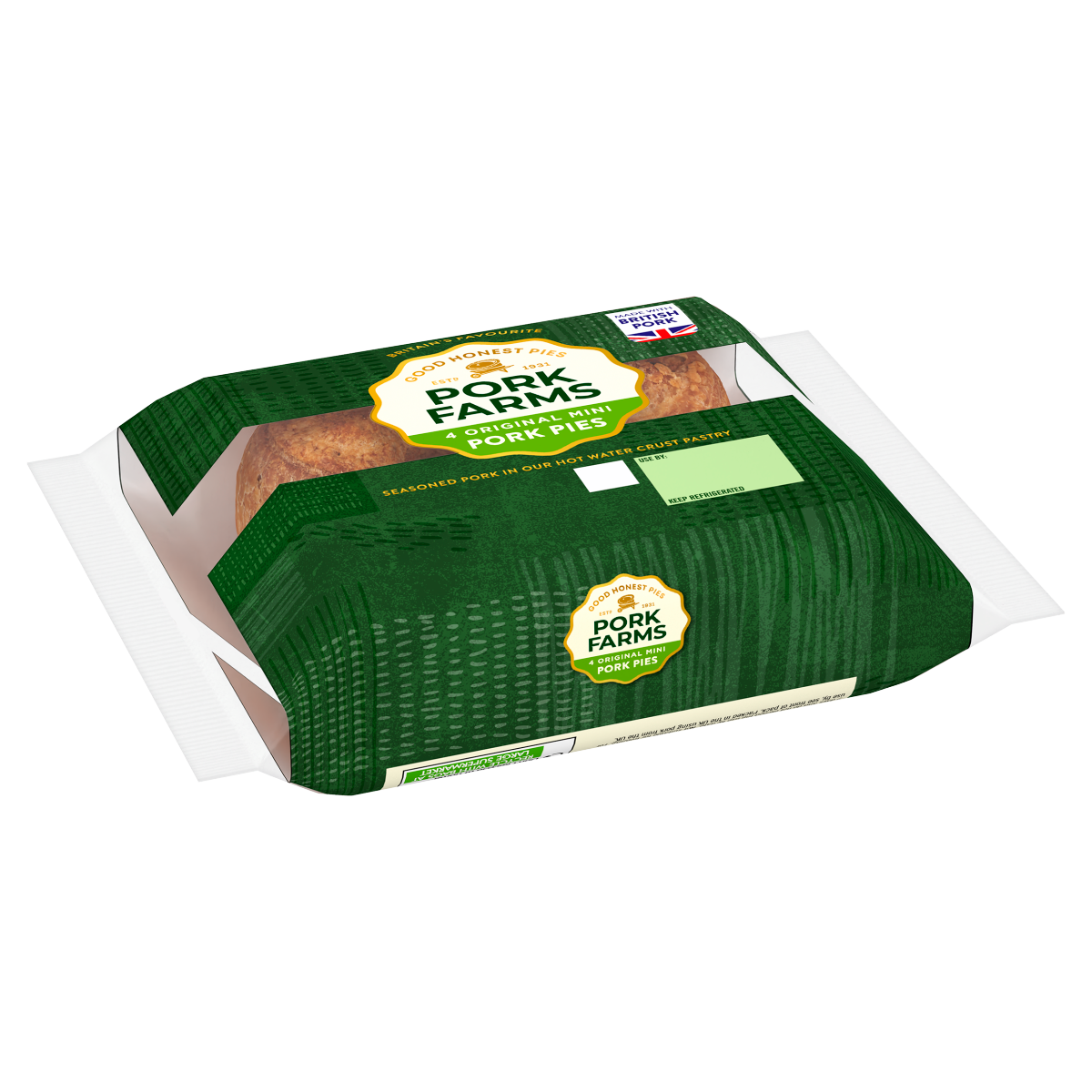 Pork Farms 4 Original Mini Pork Pies 200g
