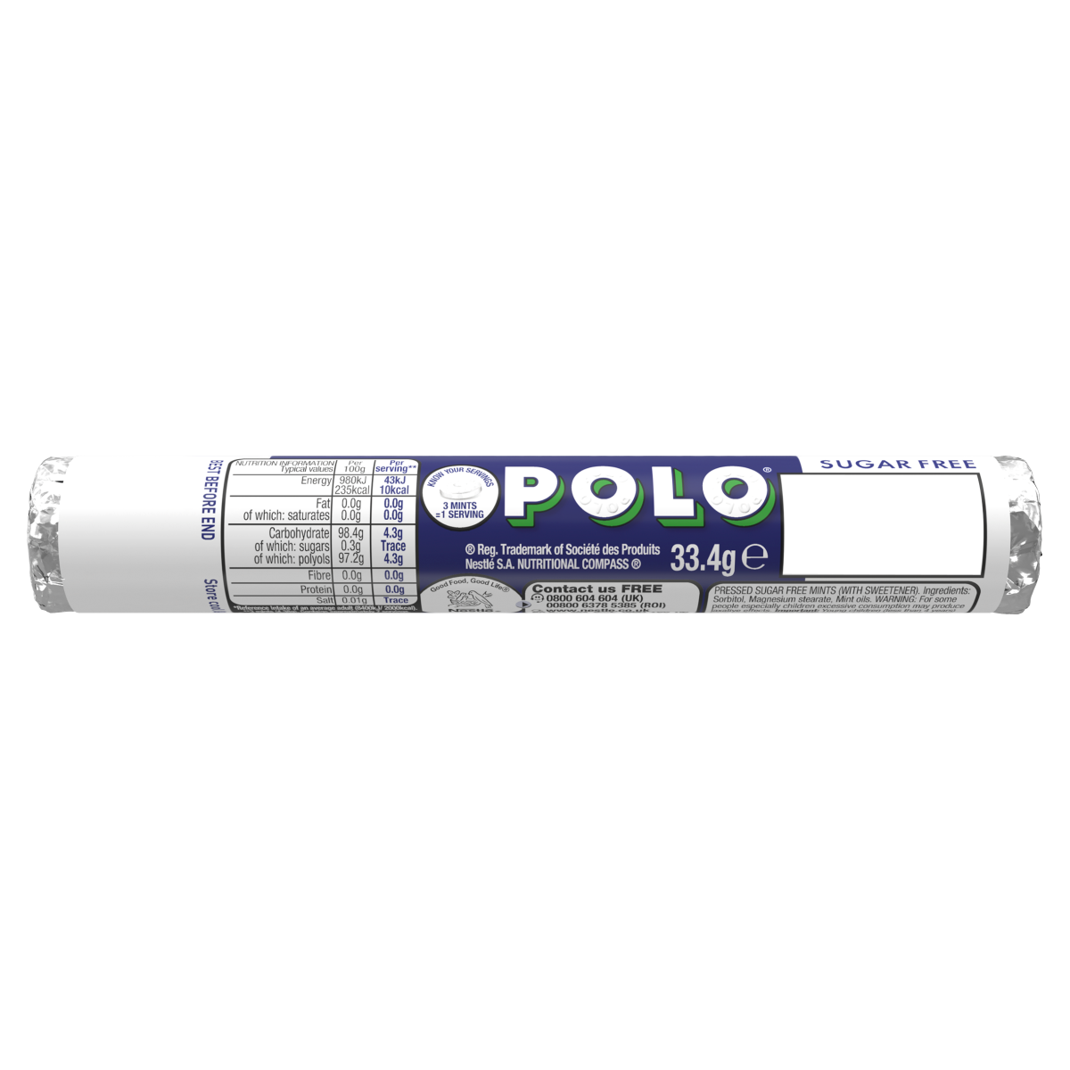 Polo Sugar Free Mint Tube 33.4g