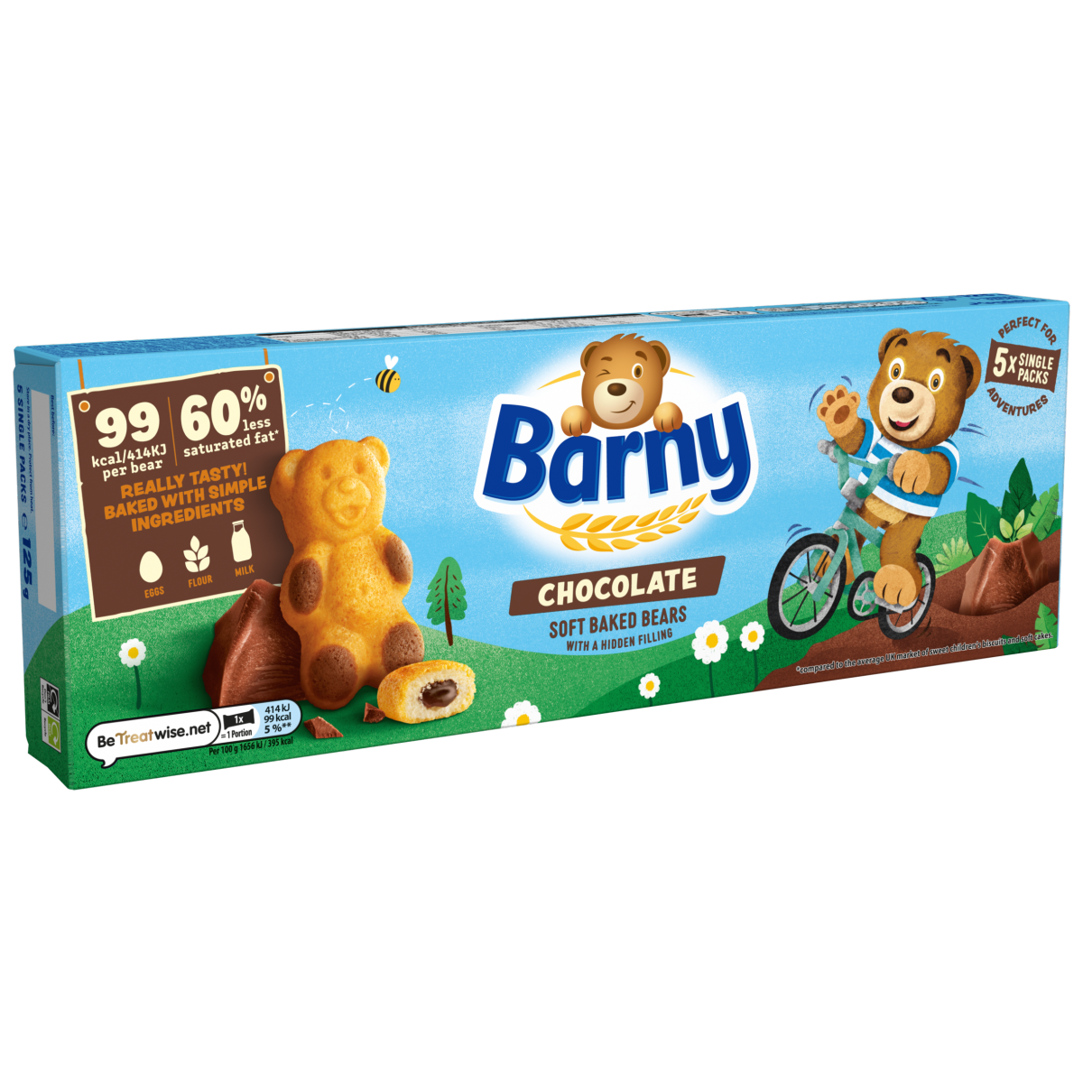 Barni Chocolate Filling Biscuits-sponge 125g