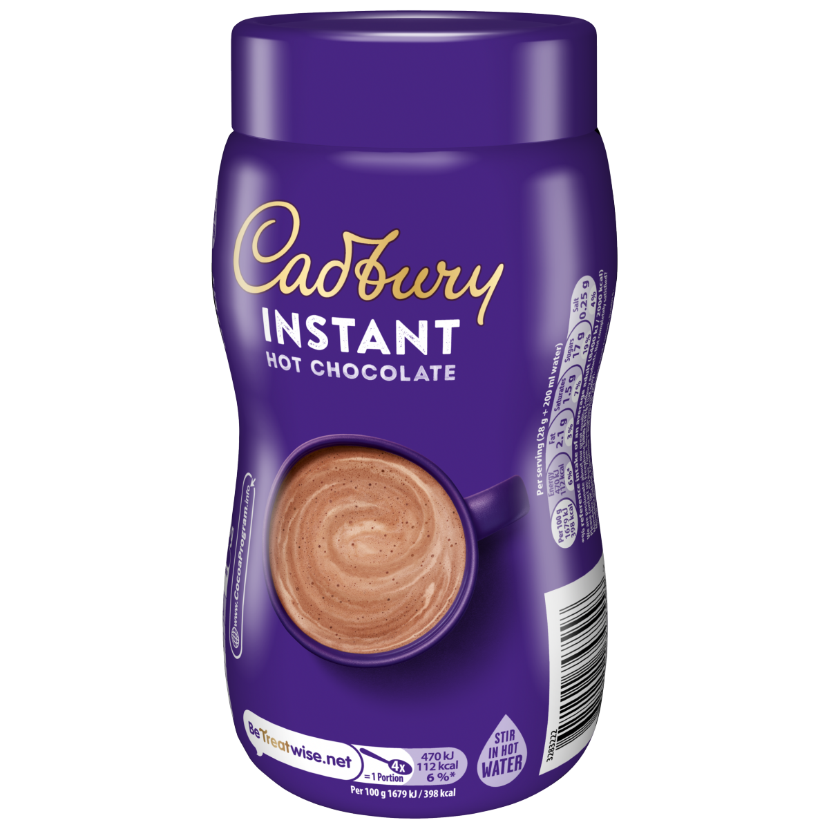 Cadbury Instant Hot Chocolate Drink Jar 300g