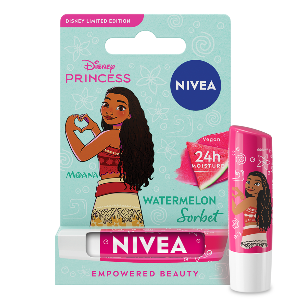 NIVEA Disney Princess Moana Limited Edition Watermelon Sorbet Lip Balm 4.8g