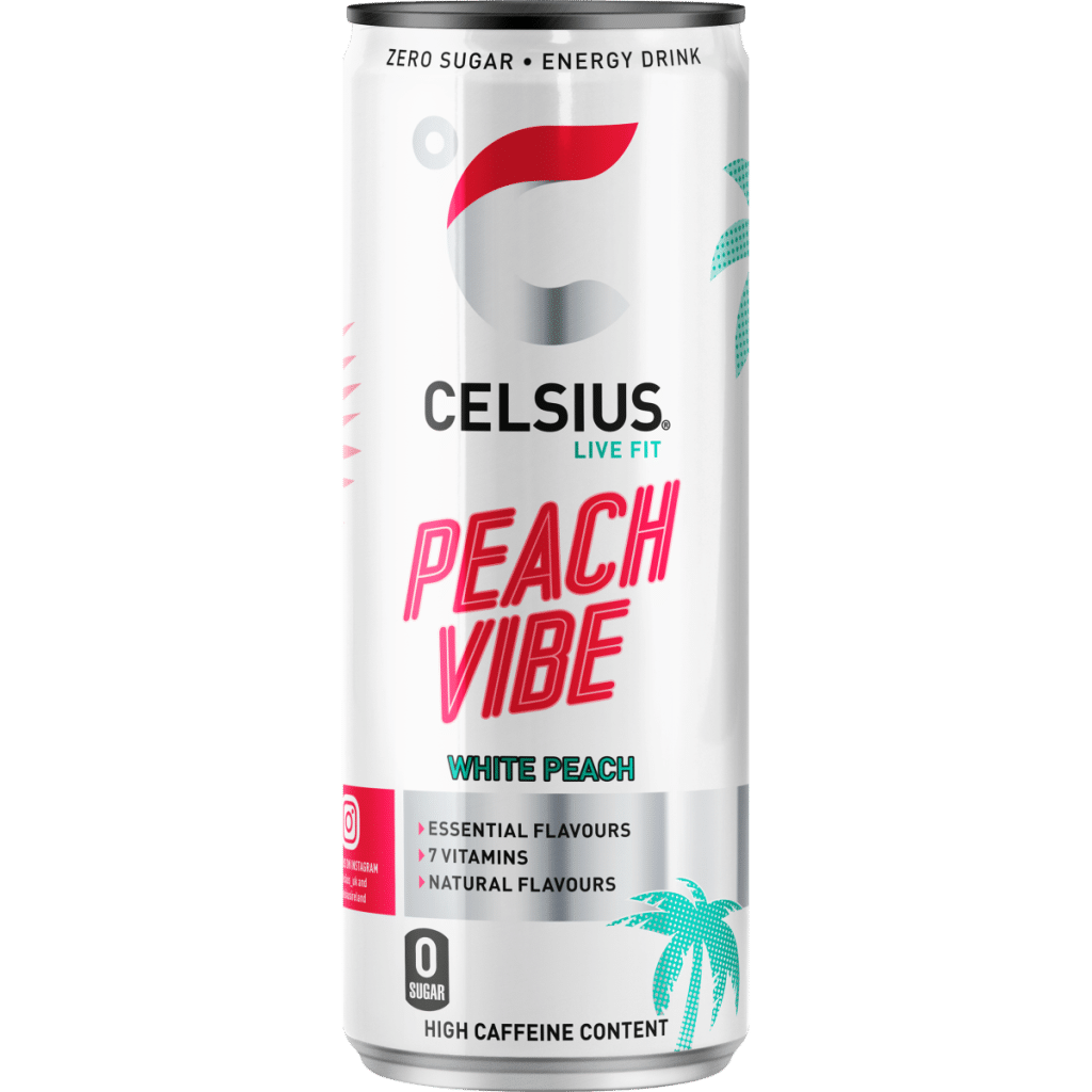 Celsius Peach Vibe Energy Drink 355ml