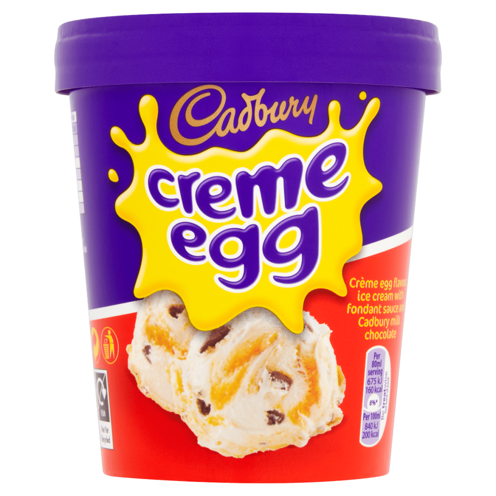 Cadbury Creme Egg Ice Cream Tub 480ml
