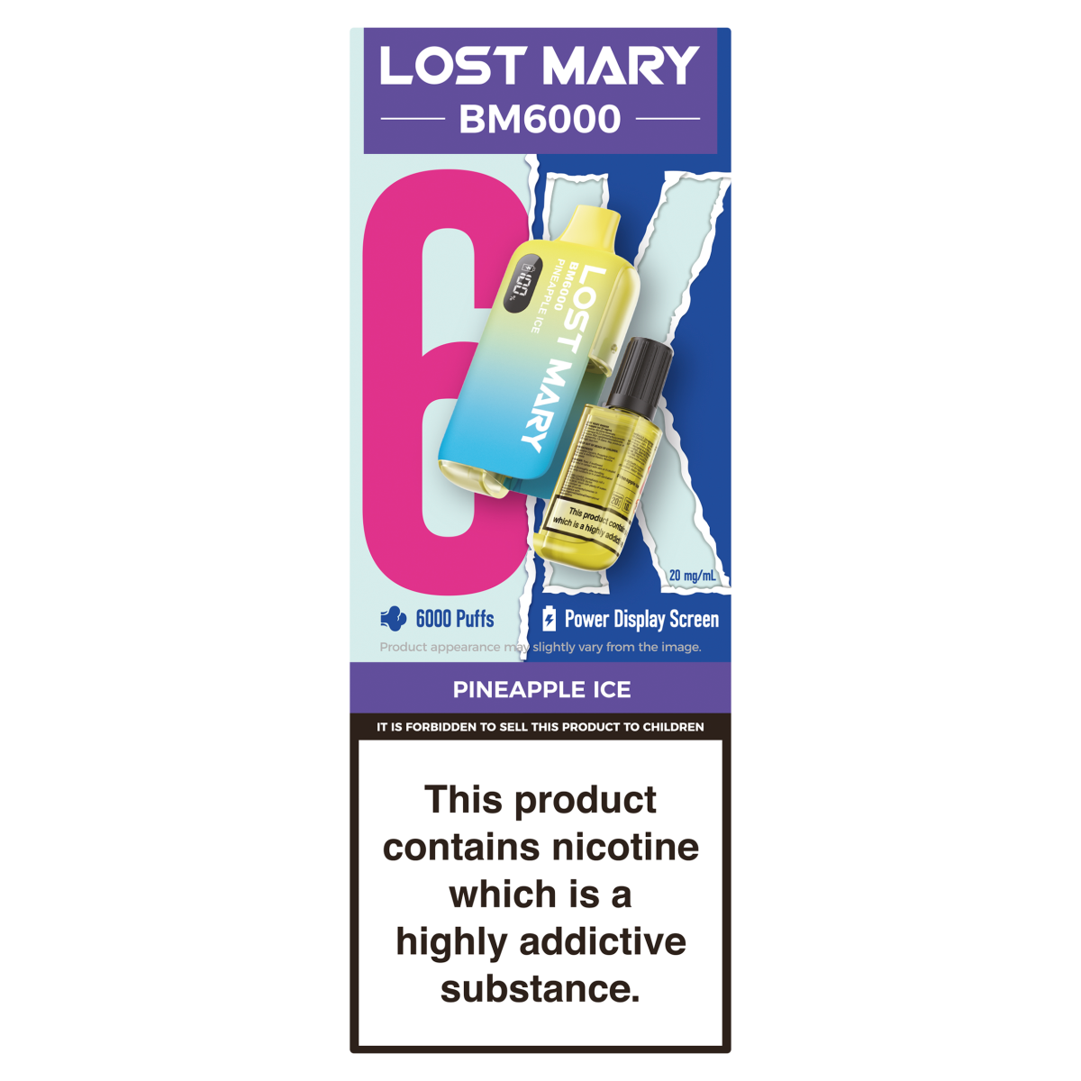 Lost Mary BM6000 Pineapple Ice 20mg/ml