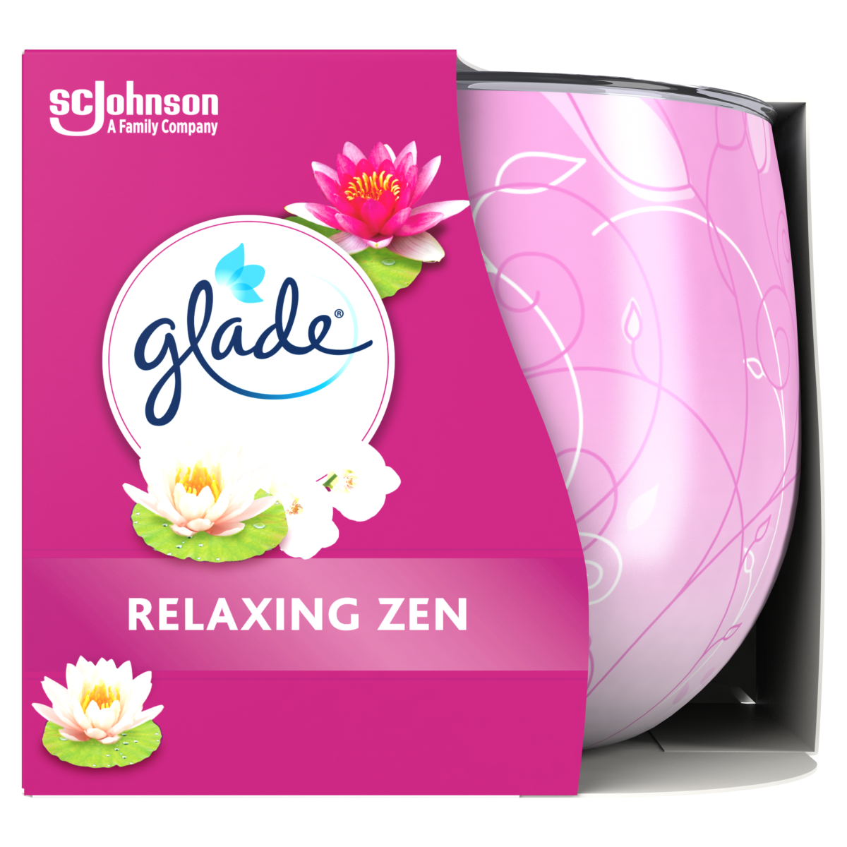 Glade Scented Candle Sleeved Relaxing Zen 120g