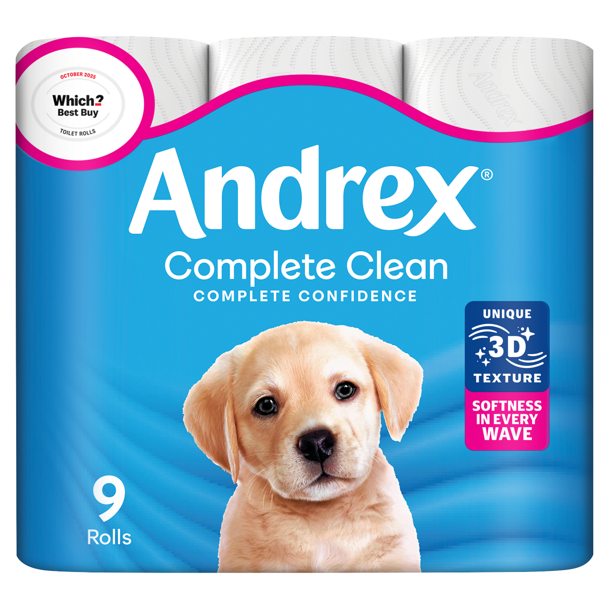 Andrex Complete Clean 9 Rolls