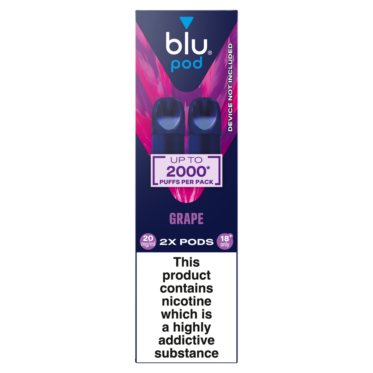 blu pod Grape 20mg/ml 2 x 2ml