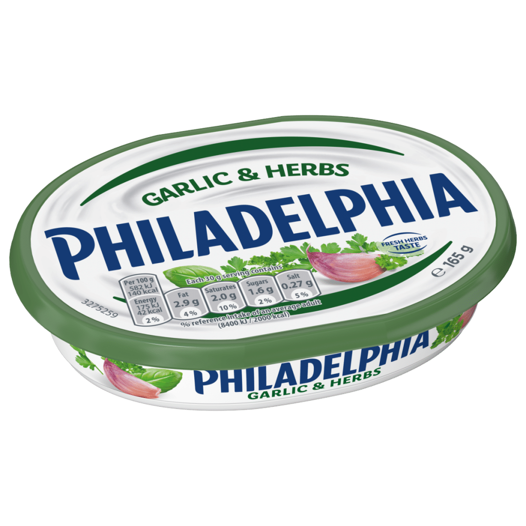 Philadelphia Garlic & Herbs Soft Cream Cheese 165g