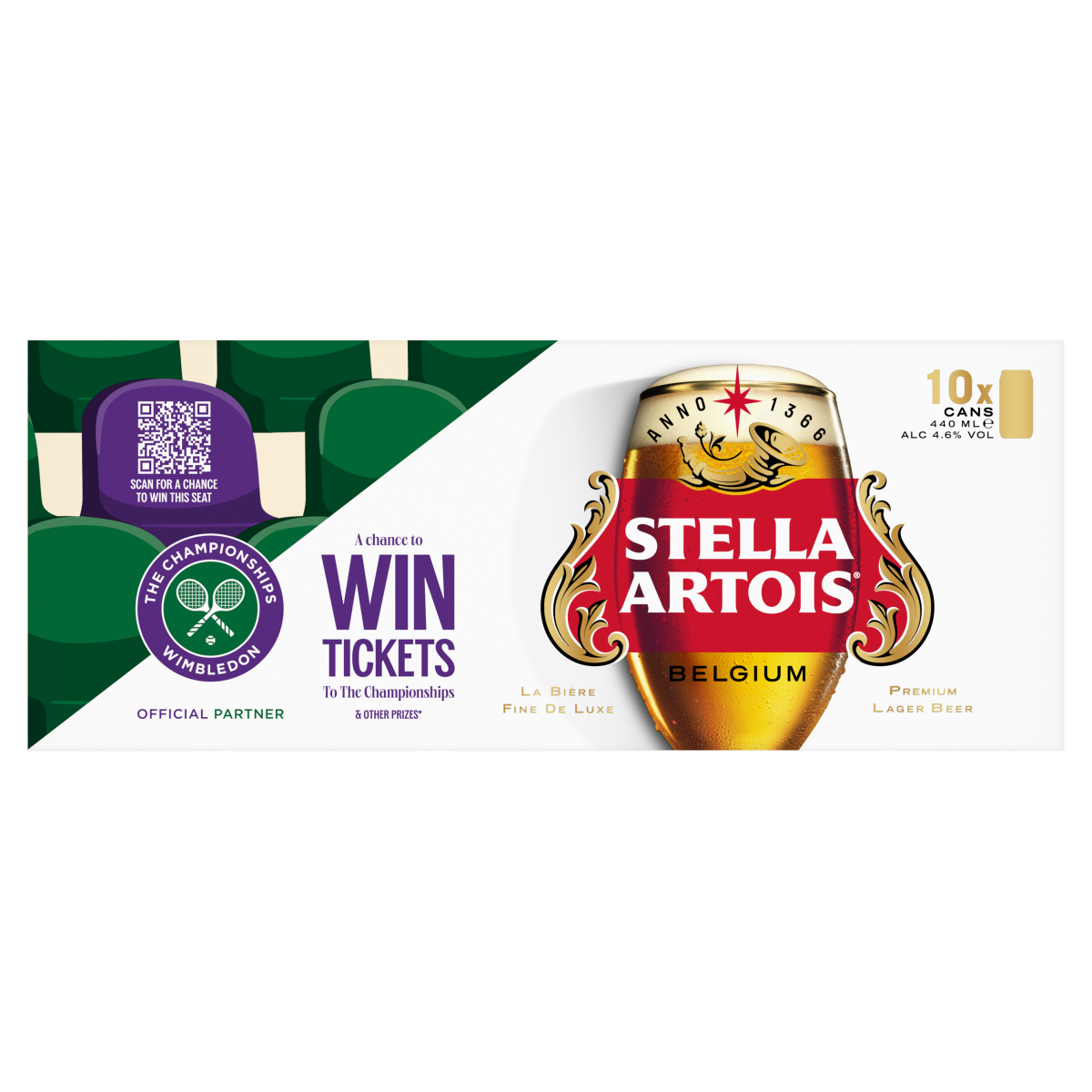 Stella Artois Belgium Premium Lager Beer 10 x 440ml