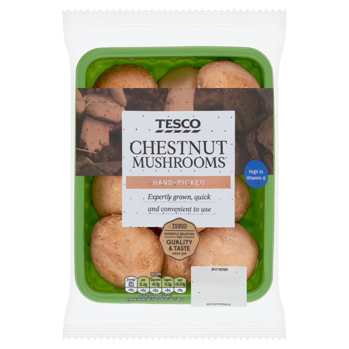 Tesco Chestnut Mushrooms 250g