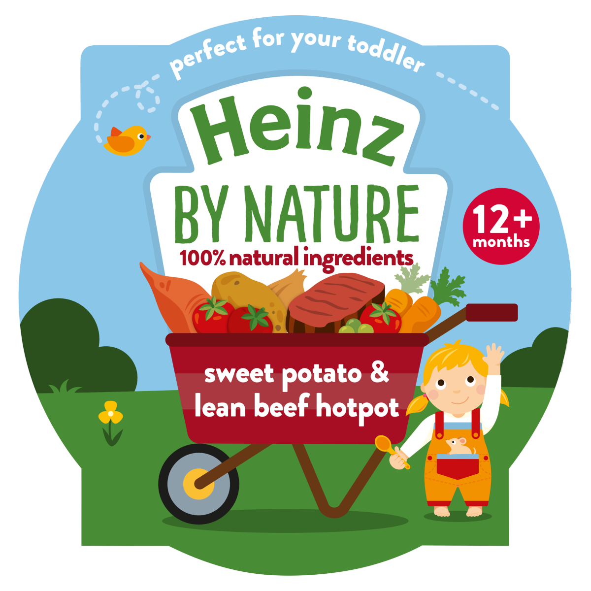 Heinz By Nature Sweet Potato & Lean Beef Hotpot Baby Food Tray 12+ Months 200g
