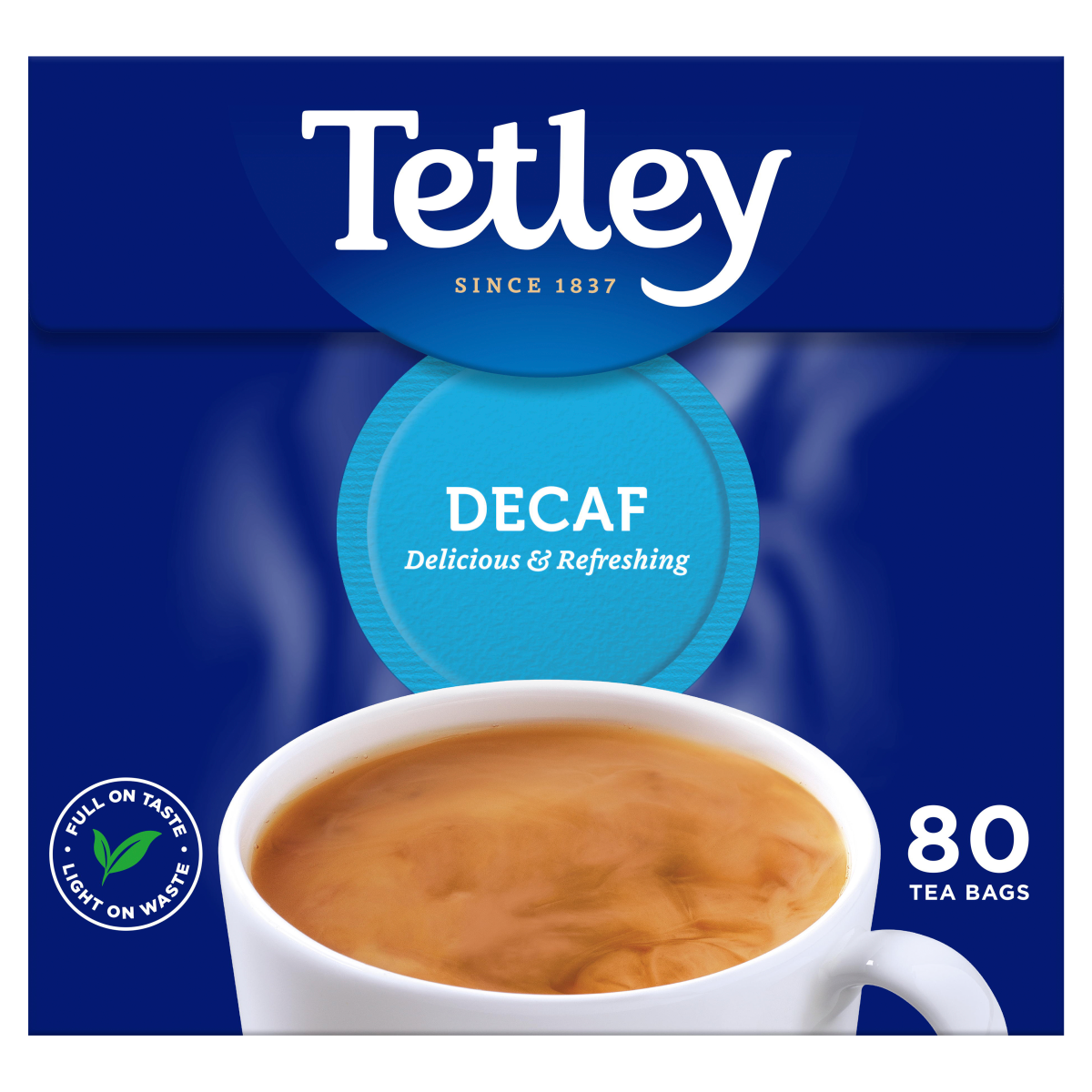 Tetley 80 Decaf Tea Bags 250g