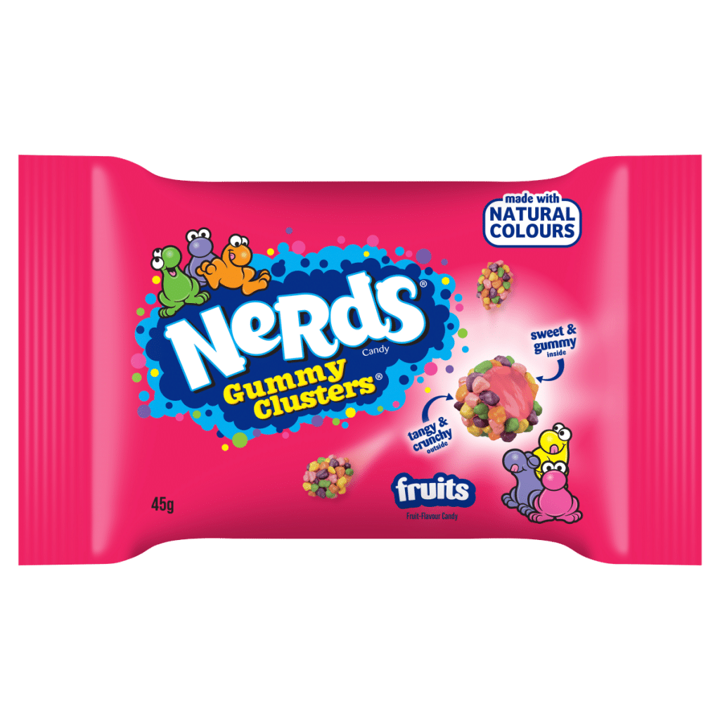 Nerds Fruit-Flavour Candy Gummy Clusters 45g