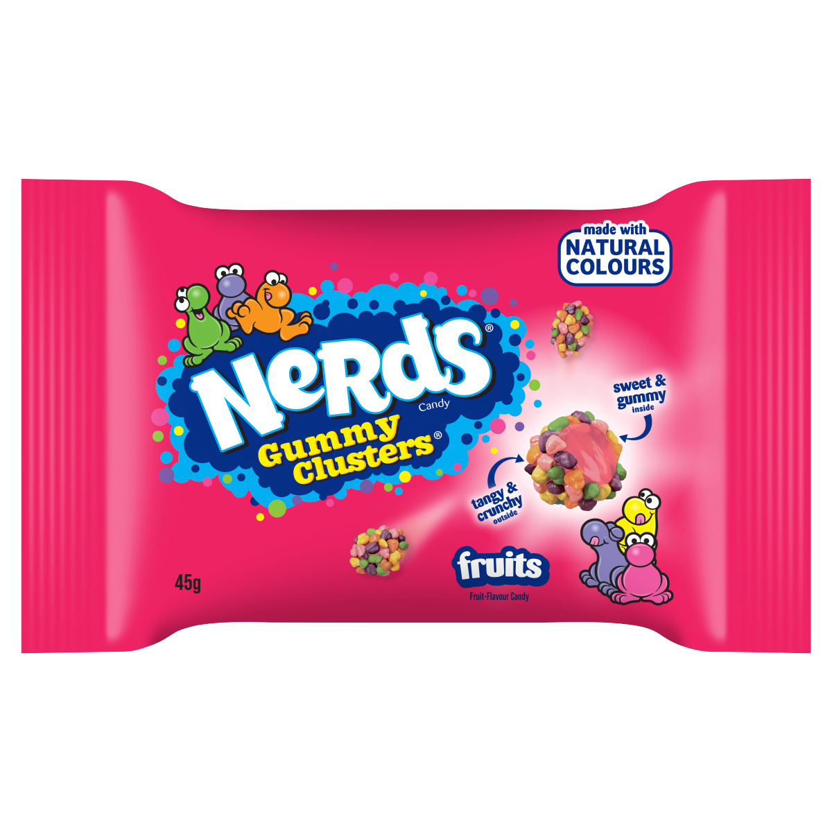 Nerds Fruit-Flavour Candy Gummy Clusters 45g