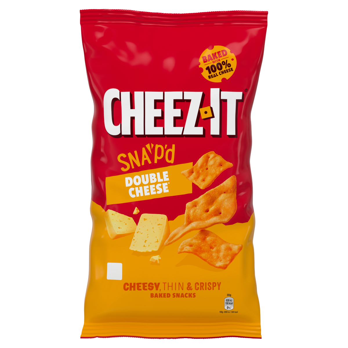 Cheez-It Snap’D Double Cheese Baked Snacks 150g