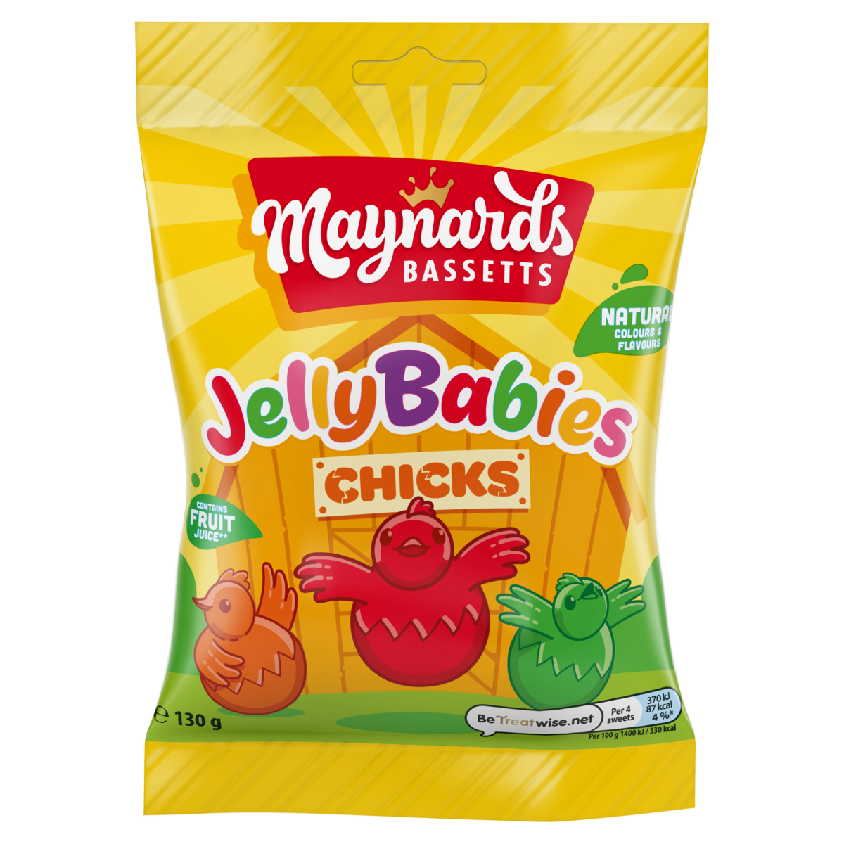 Maynards Bassetts Jelly Babies Chick Candy 130g