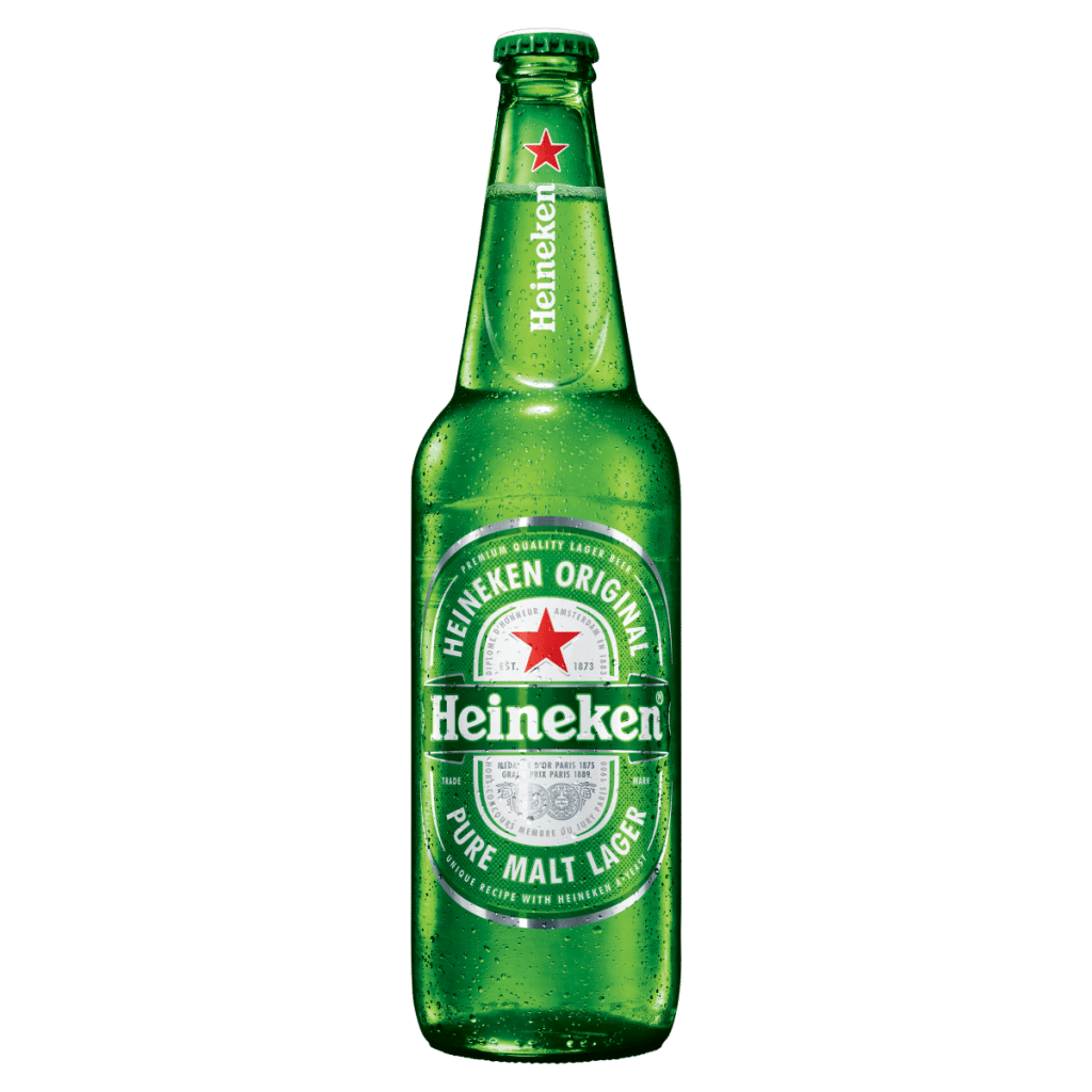 Heineken Orginal Pure Malt Lager Beer Bottle 650ml