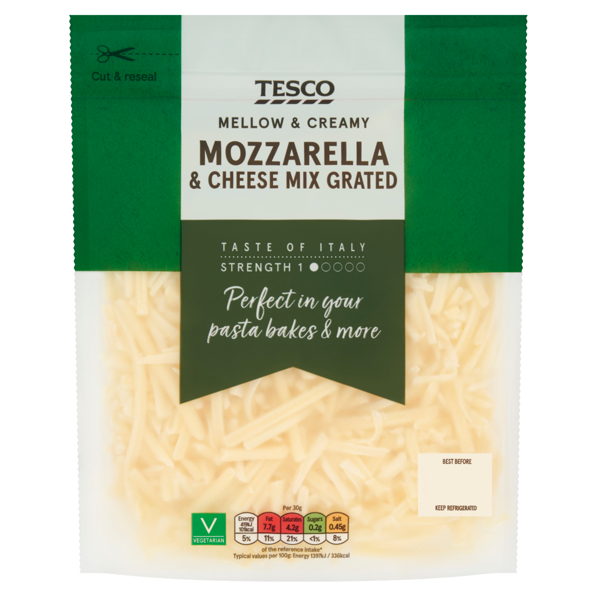 Tesco Mozzarella & Cheese Mix Grated 250g