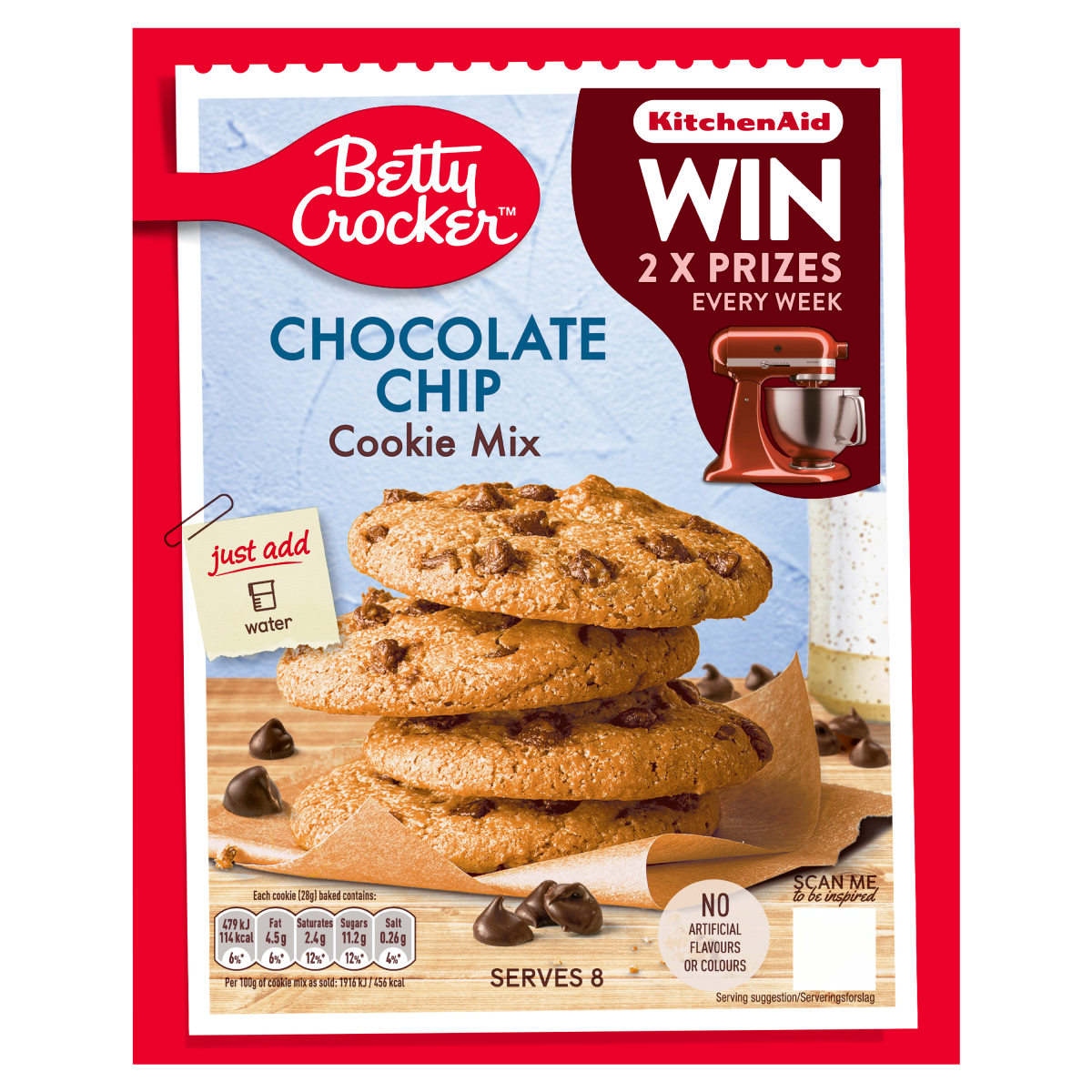 Betty Crocker Chocolate Chip Cookie Mix 200g