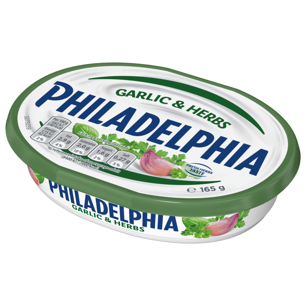 Philadelphia Garlic & Herbs Soft Cream Cheese 165g