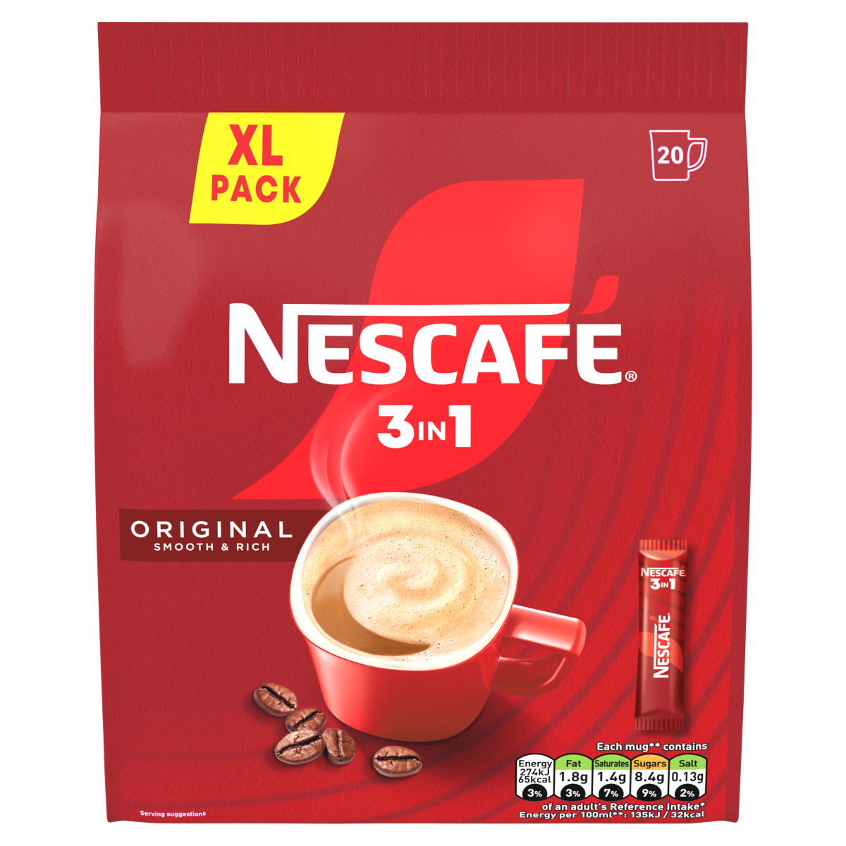 Nescafe 3 in 1 Original 20 x 16g (320g)