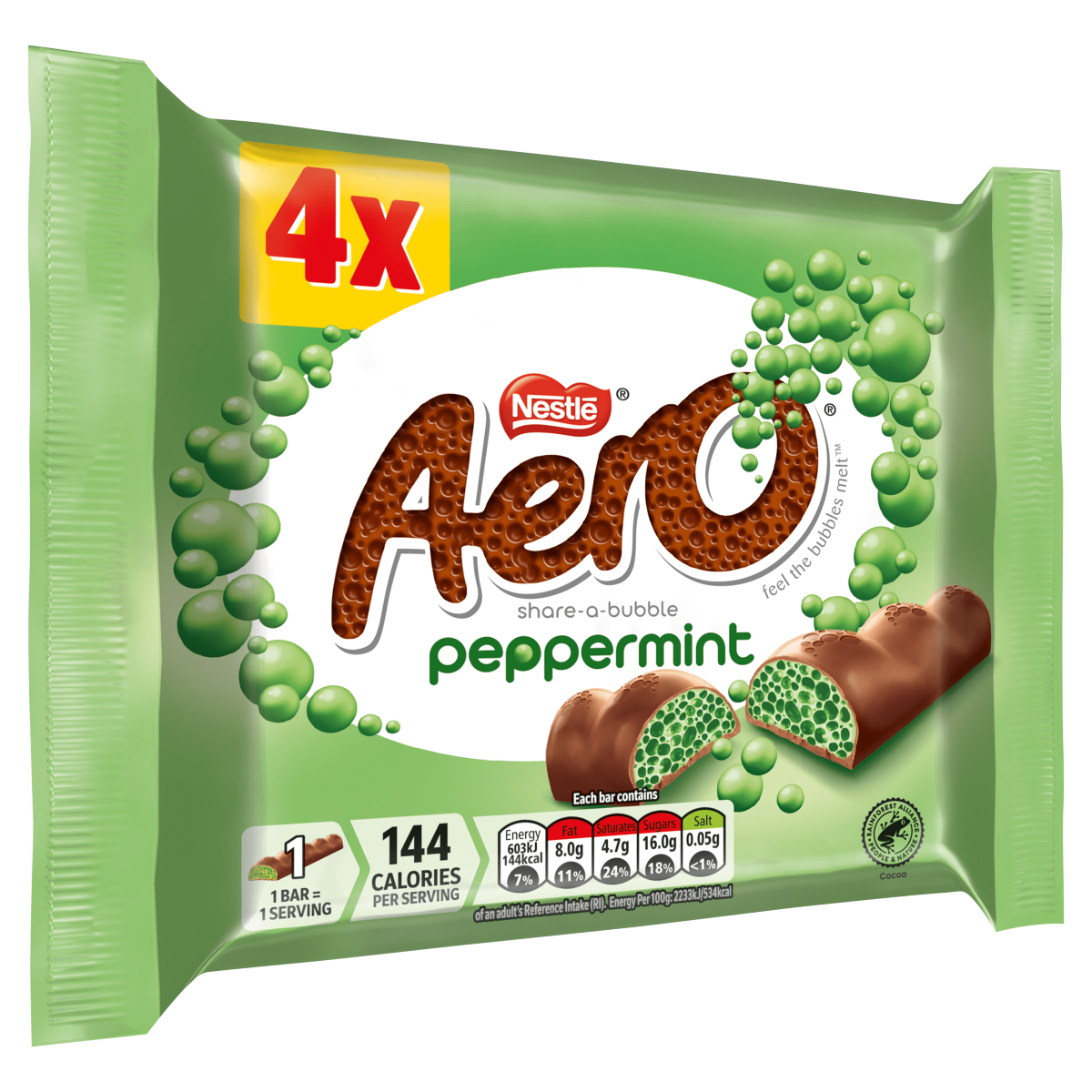 Aero Peppermint Bars 4 x 27g (108g)