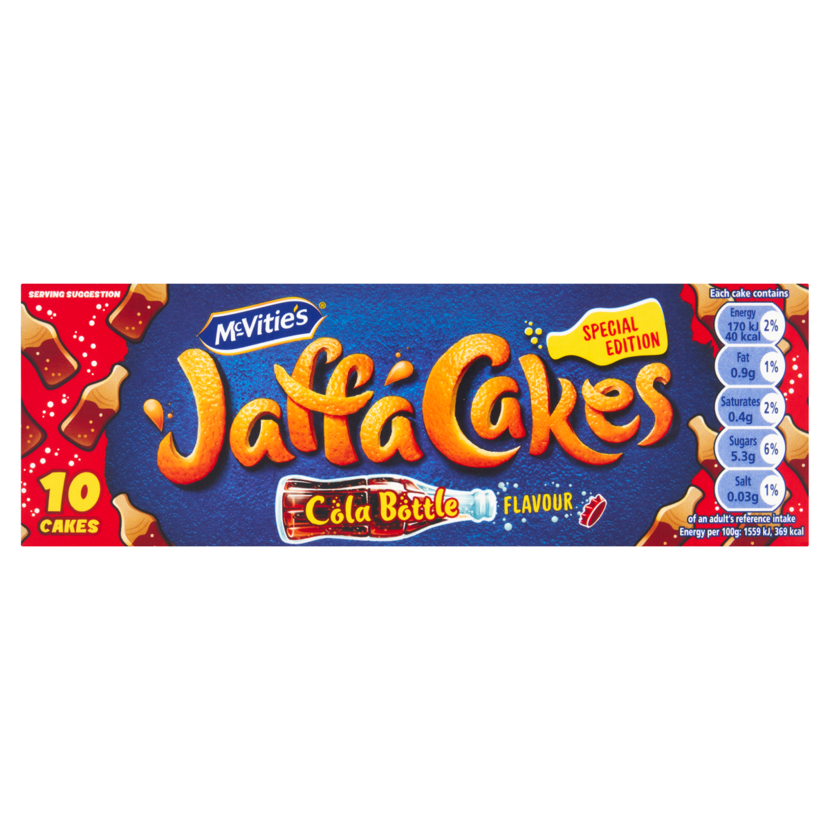 McVitie’s Special Edition 10 Cola Bottle Flavour Jaffa Cakes