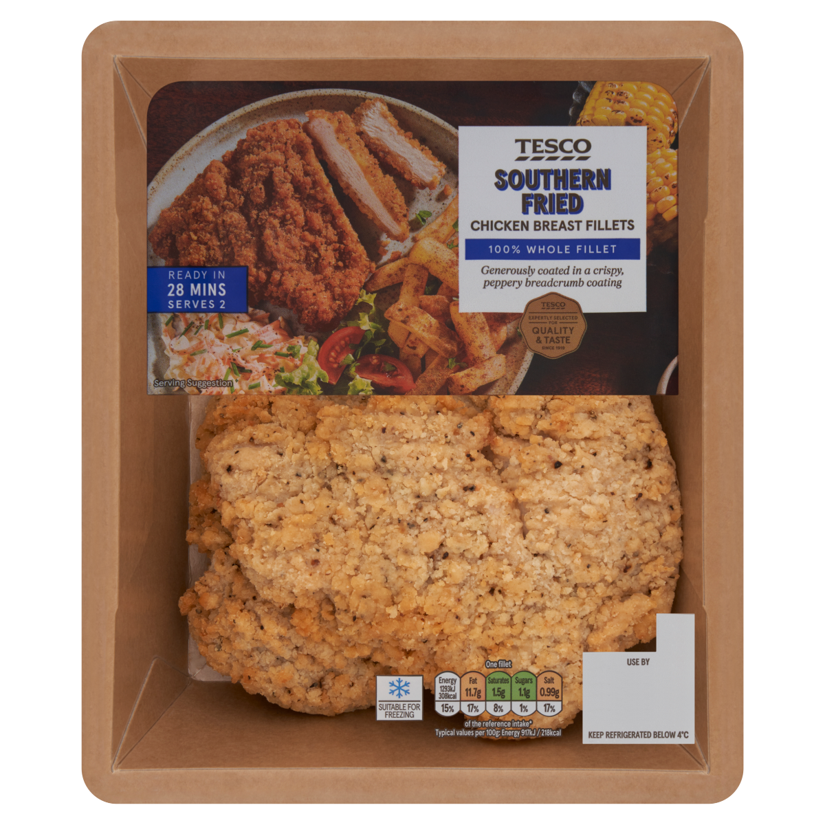 Tesco Southern Fried Chicken Breast Fillets 350g