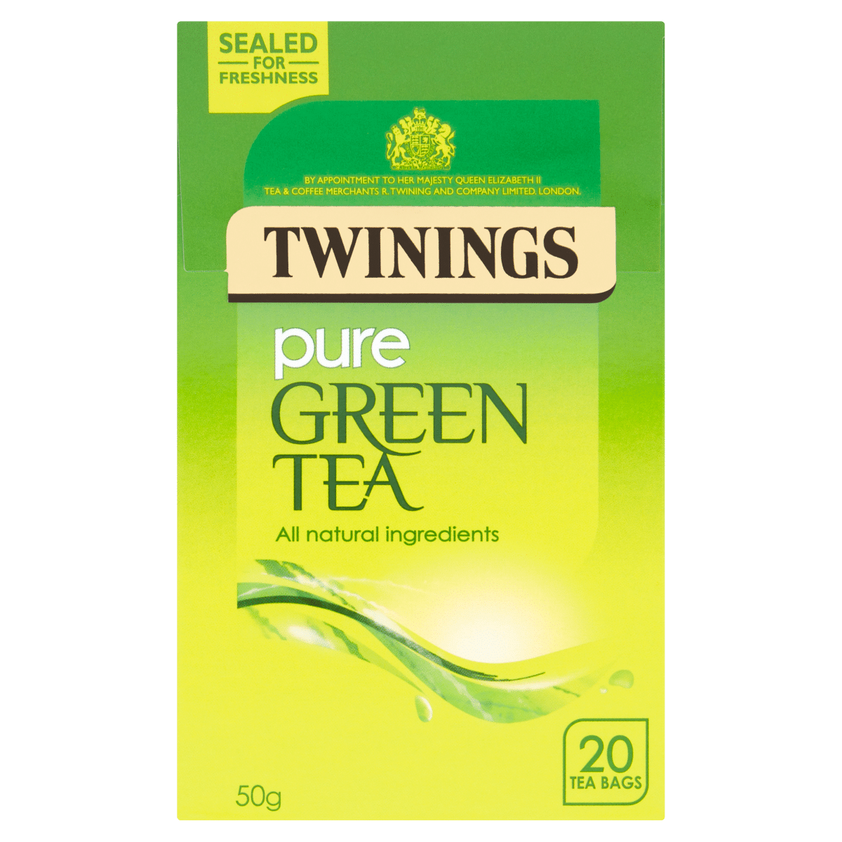 Twinings Pure Green Tea 20 Tea Bags 50g - One Stop