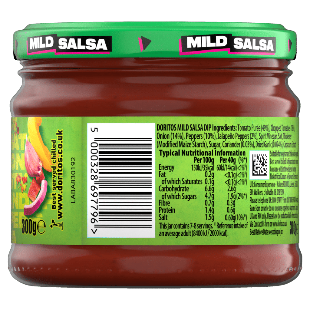 Doritos Mild Salsa Sharing Dip 300g